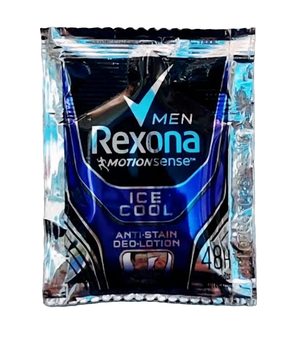 REXONA Men ICE COOL Anti-Stain Deo-Lotion 3ml×12sachets Hanger (TRAVEL SIZE)