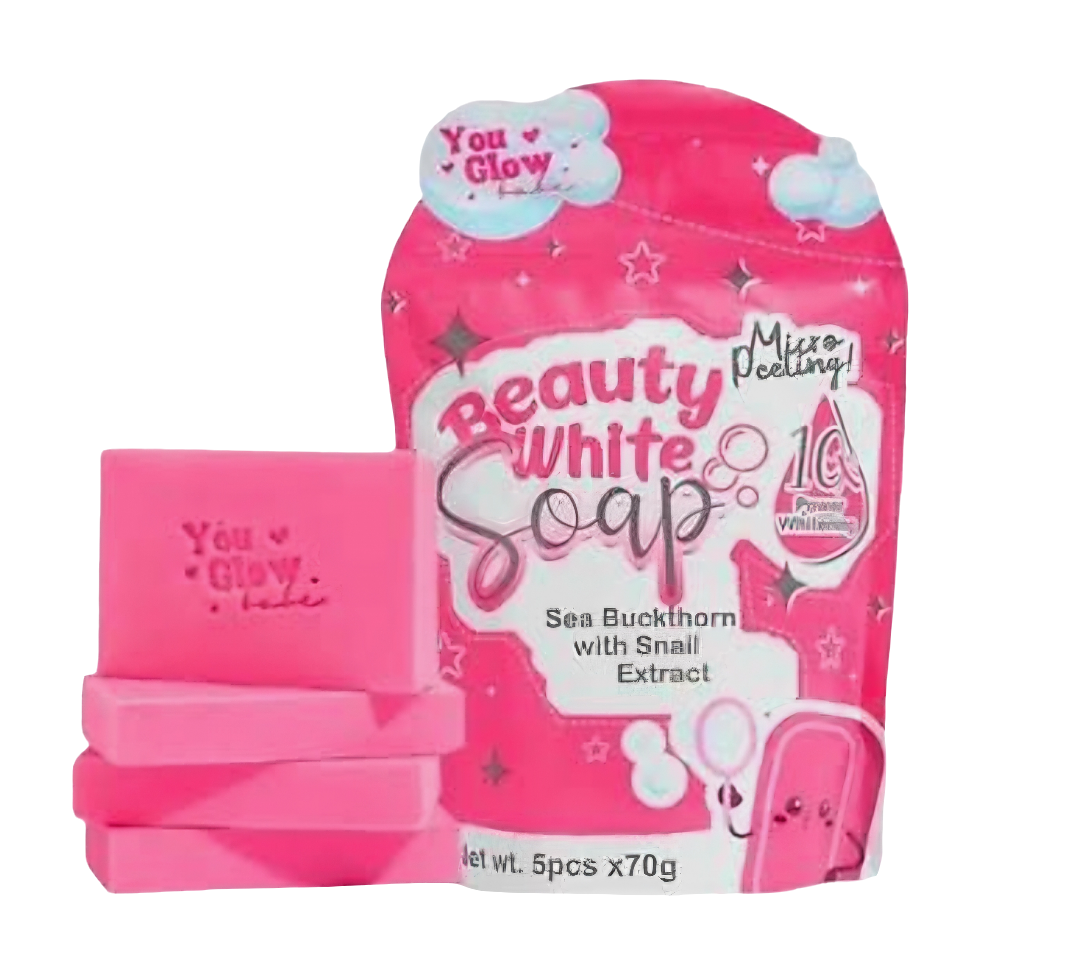You Glow Babe BEAUTY WHITE Soap Sea Buckthorn with Snail Extract 70g×5pcs (5 PACK)