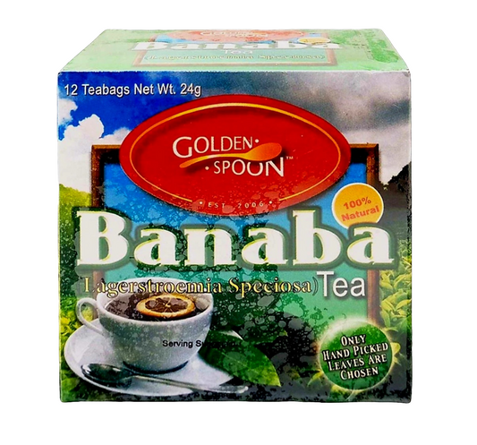 ‼️PROMO‼️Golden Spoon BANABA TEA 24g × 12 Teabags BBD: 28.FEB.2026