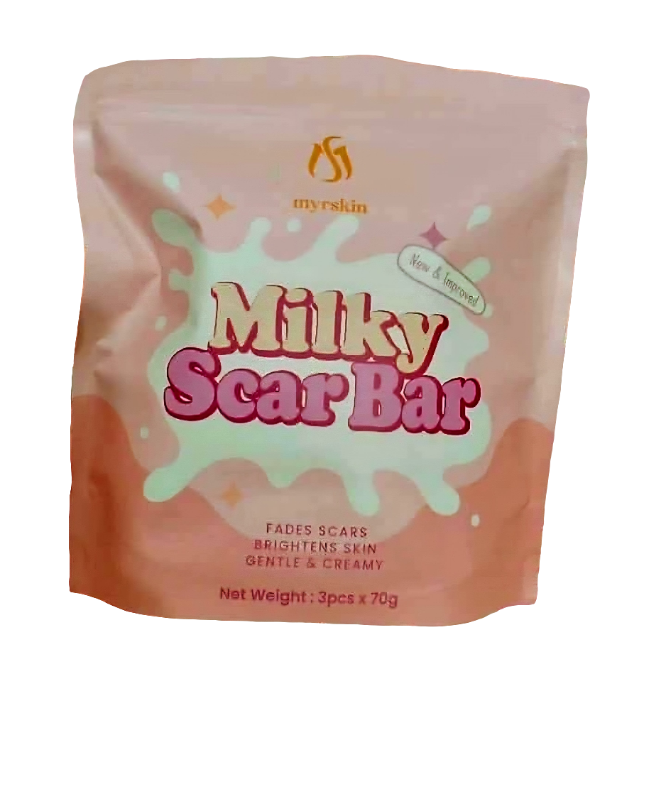 Myrskin MILKY SCAR BAR Fades & Brightens Scars 70gx3pcs Pack (210g)