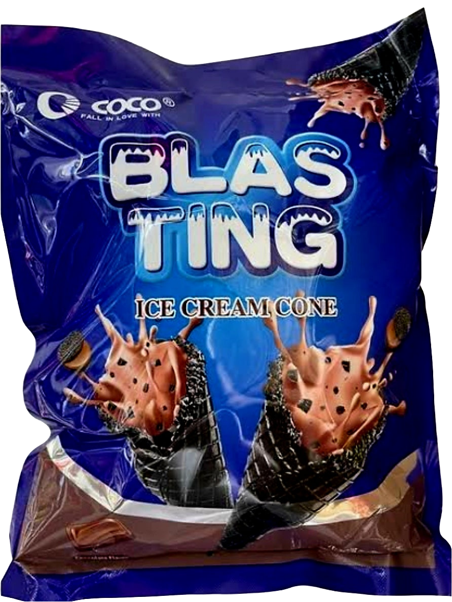 Coco BLAS TING Ice Cream Cone Chocolate 108g