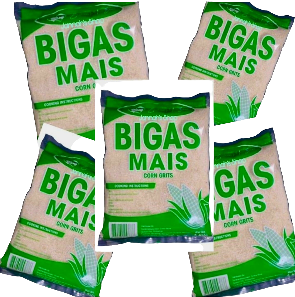 Sunshine MAIS BIGAS (White) Corn Grits  1-KILO Bag
