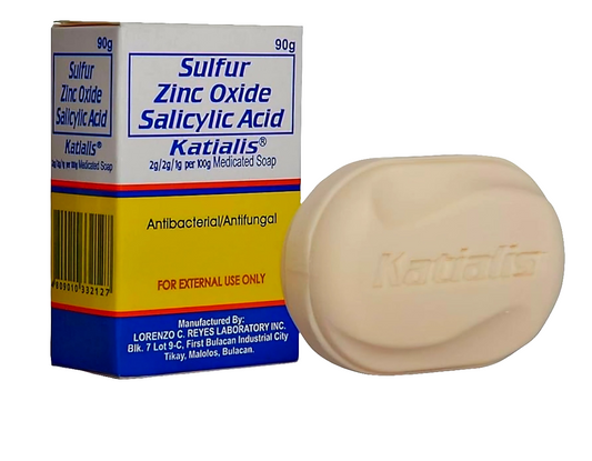 Katialis Anti-Bacterial Soap 90g (Sulfur Zinc Oxide Salicylic Acid)
