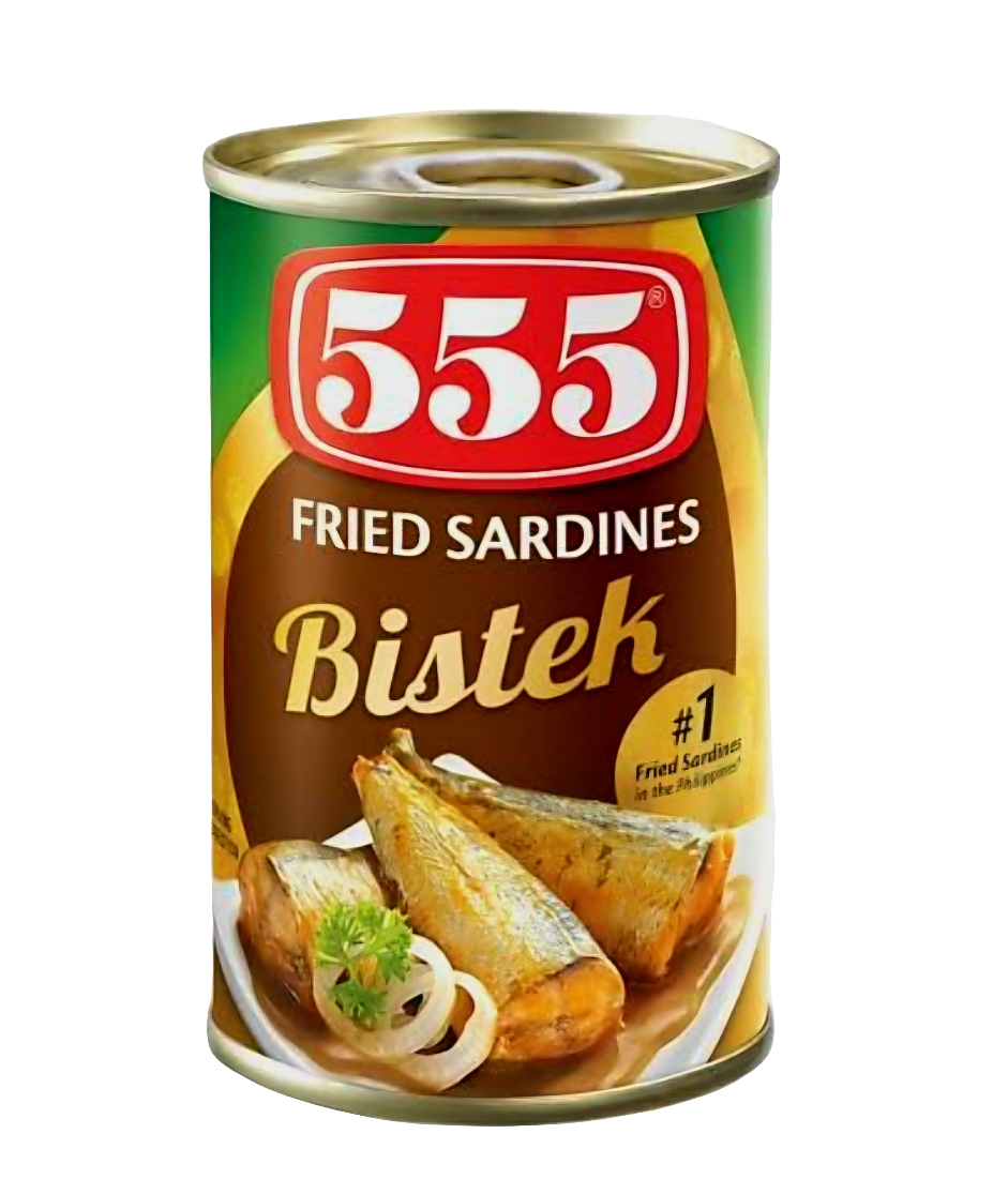 555 Fried Sardines BISTEK 155g