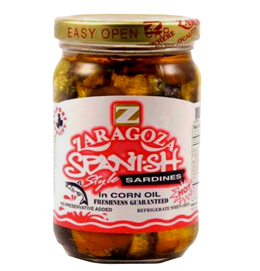 ZARAGOZA Spanish Style Sardines in Corn Oil 220g (HOT)