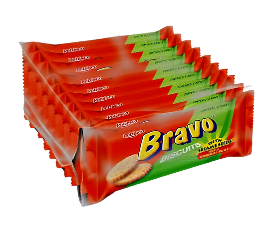 Rebisco BRAVO Sesame Biscuits 30g × 10pcs
