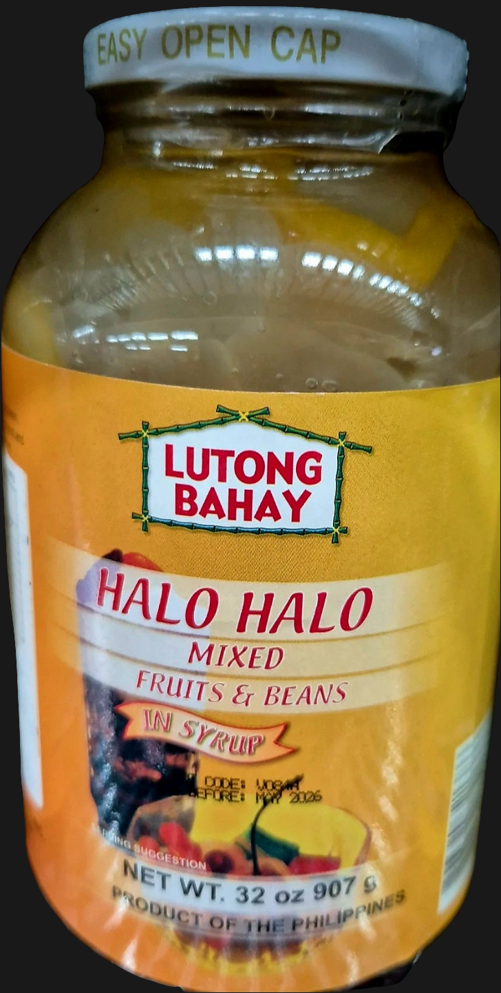 Lutong Bahay HALO HALO MIXED Fruits & Beans in Syrup 907g JUMBO JAR