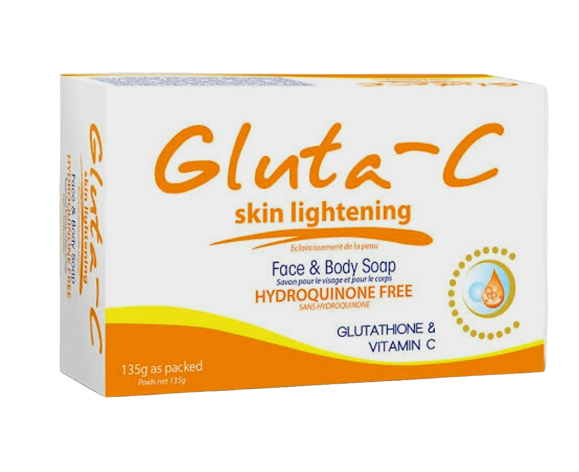 GLUTA-C HYDROQUINONE-FREE Skin Lightening FACE & BODY SOAP 135g