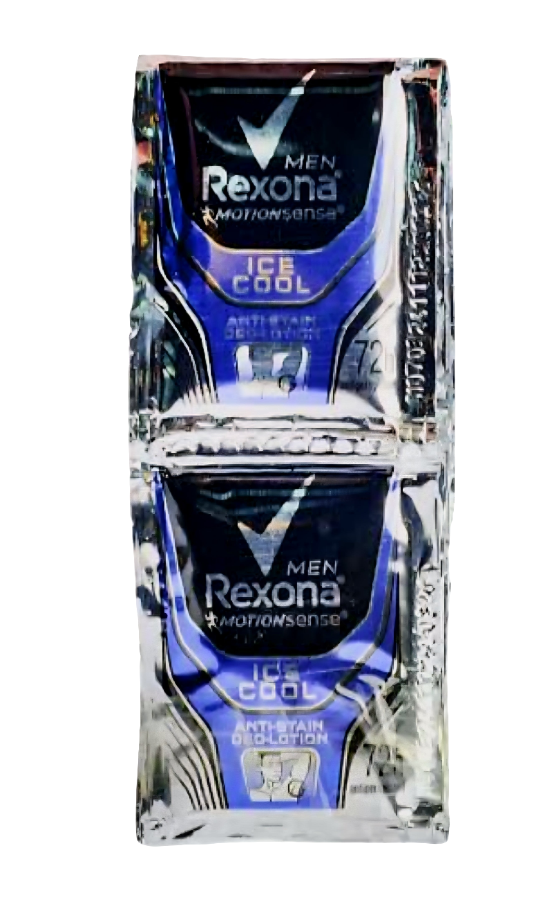 REXONA Men ICE COOL Anti-Stain Deo-Lotion 3ml×12sachets Hanger (TRAVEL SIZE)