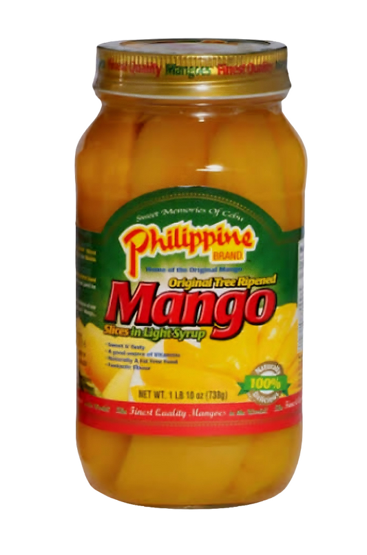 ‼️CLEARANCE‼️Philippines Brand Original Tree Ripened MANGO SLICES in Light Syrup 738g (BIG JAR) BBD: DEC.2025