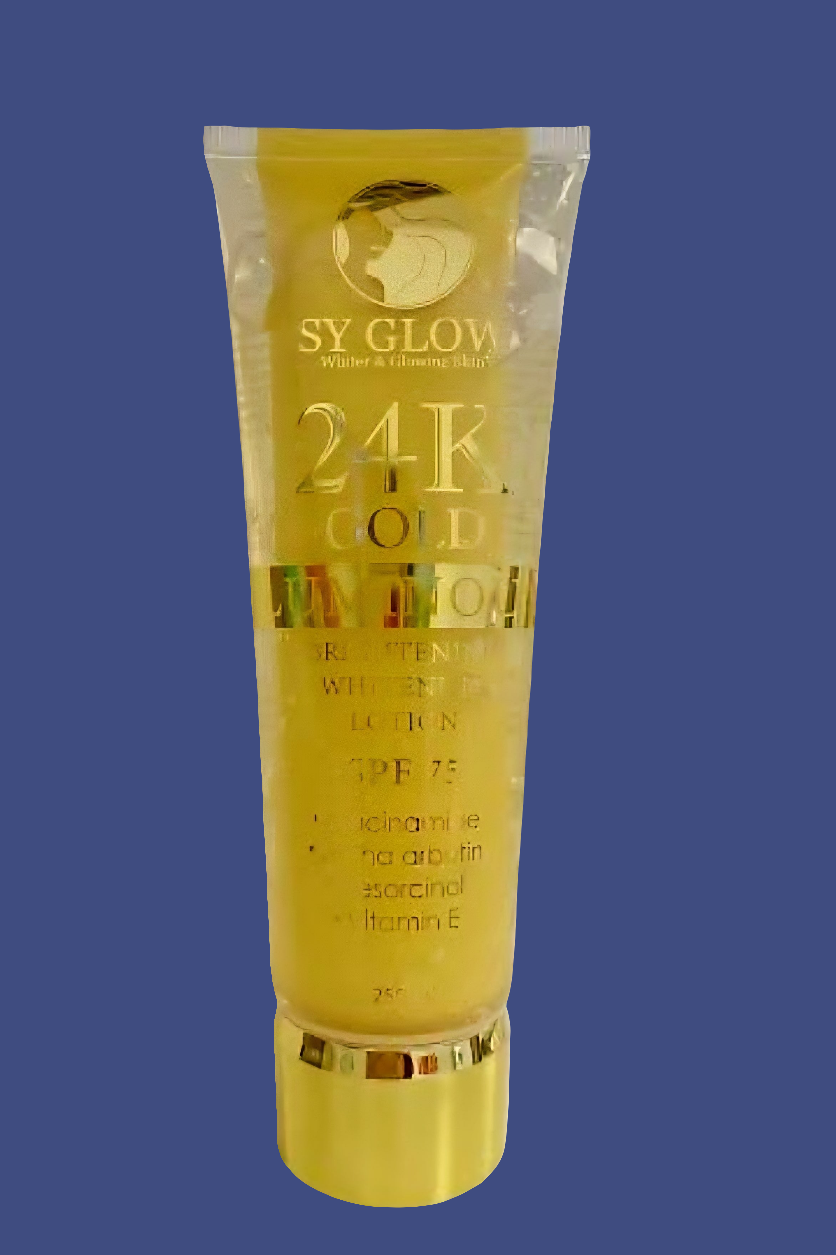 SY GLOW 24K GOLD LUMINOUS Brightening Whitening Lotion SPF75 250ml