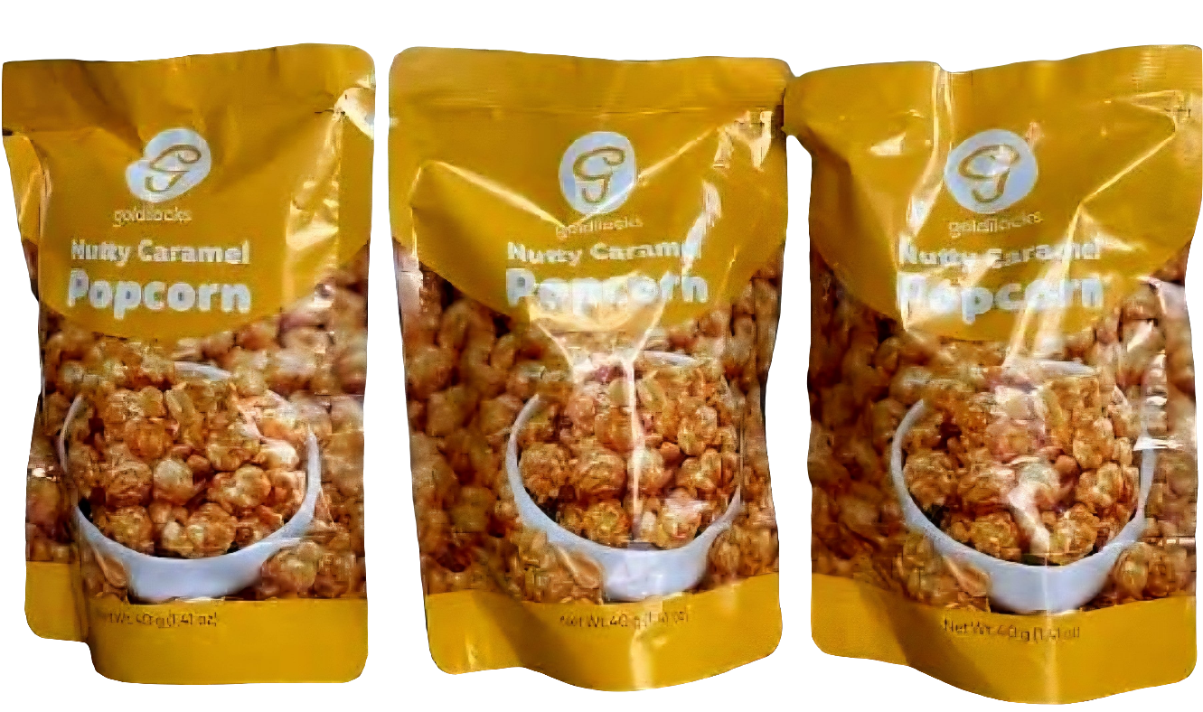 Goldilocks NUTTY CARAMEL Popcorn 40g (Mini Snack Pack Size)