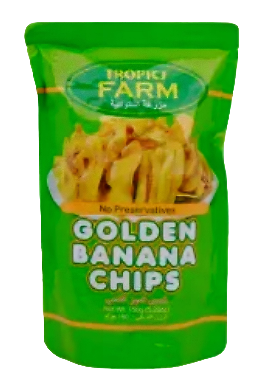 Tropics Farm GOLDEN BANANA CHIPS 350g LARGE BAG