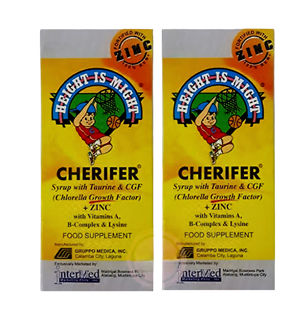 CHERIFER Syrup with Taurine & CGF Fortified with ZINC 240ml (For 7yrs-12yrs Old)