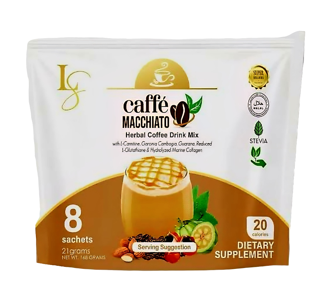 Luxe Slim CAFFE MACCHIATO 21g x 8 sachets (NEW POUCH PACKAGING)