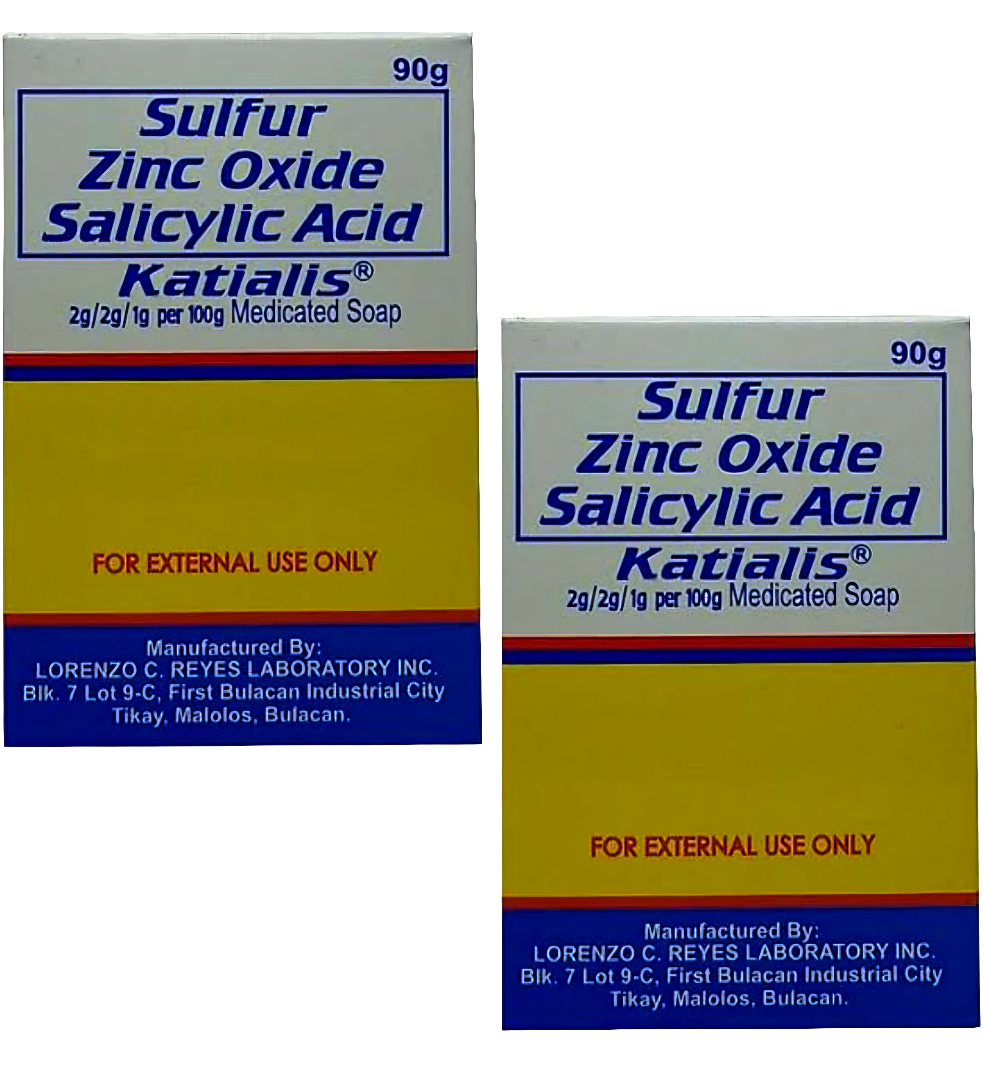 Katialis Anti-Bacterial Soap 90g (Sulfur Zinc Oxide Salicylic Acid)