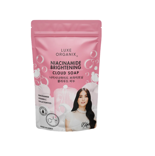 Luxe Organix NIACINAMIDE BRIGHTENING Cloud Soap 180g (with Foaming Net)