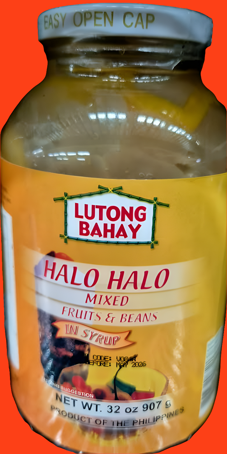 Lutong Bahay HALO HALO MIXED Fruits & Beans in Syrup 907g JUMBO JAR