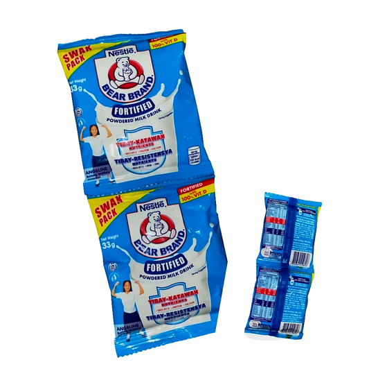 Nestle Bear Brand Powdered Milk 33g × 8pcs (HANGER)