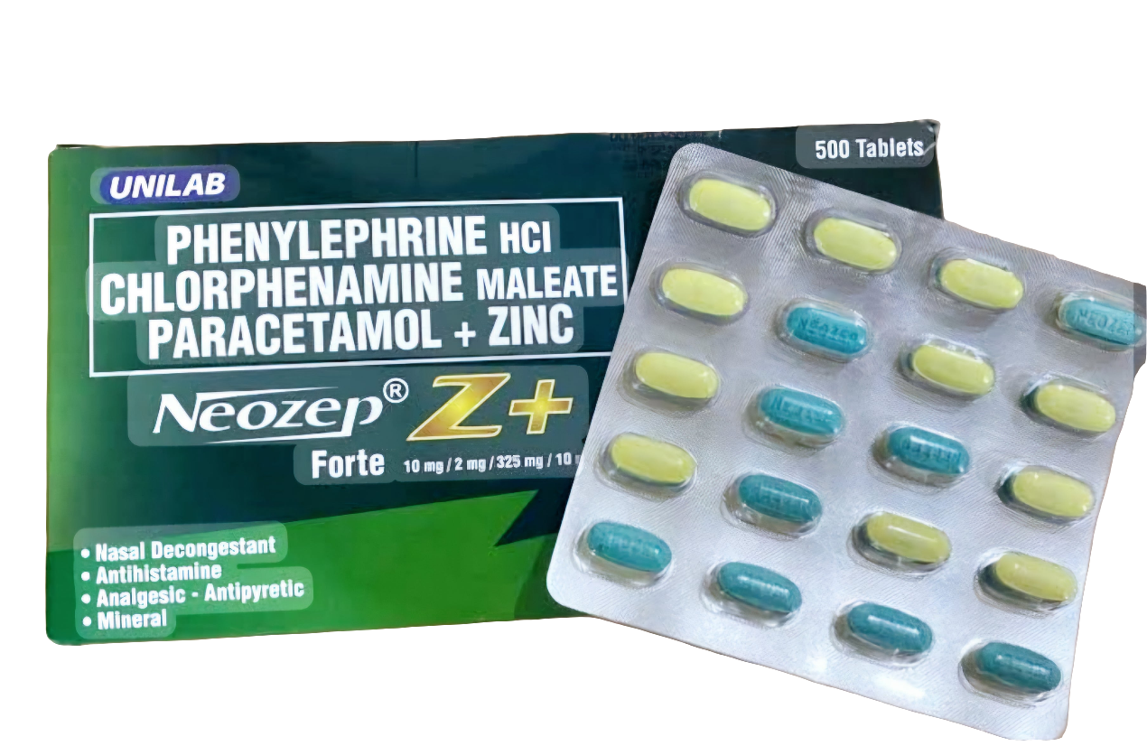 NEOZEP FORTE with ZINC (1×Blister Pack) (20 Tablets)