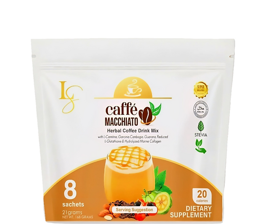 Luxe Slim CAFFE MACCHIATO 21g x 8 sachets (NEW POUCH PACKAGING)
