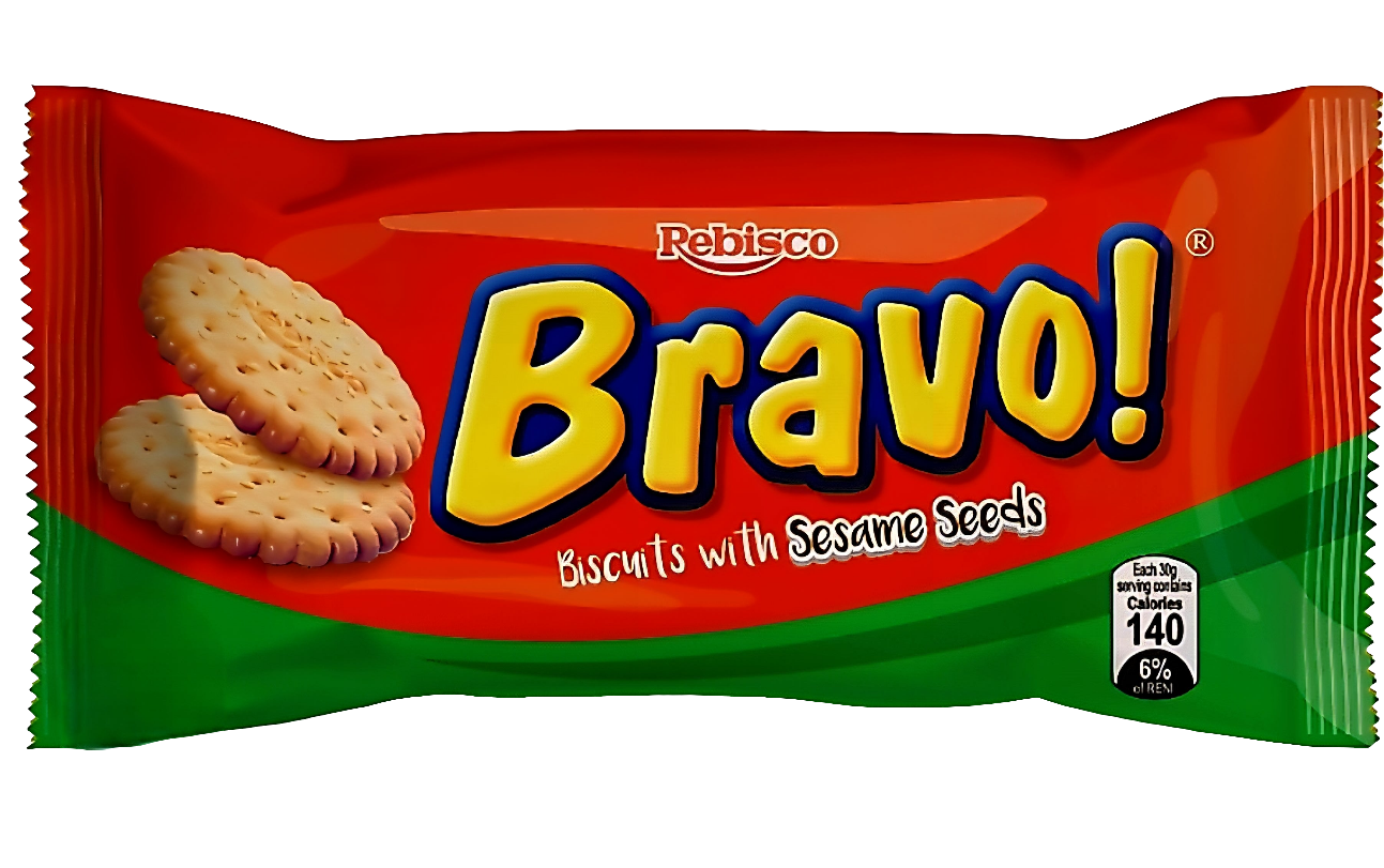 Rebisco BRAVO Sesame Biscuits 30g × 10pcs