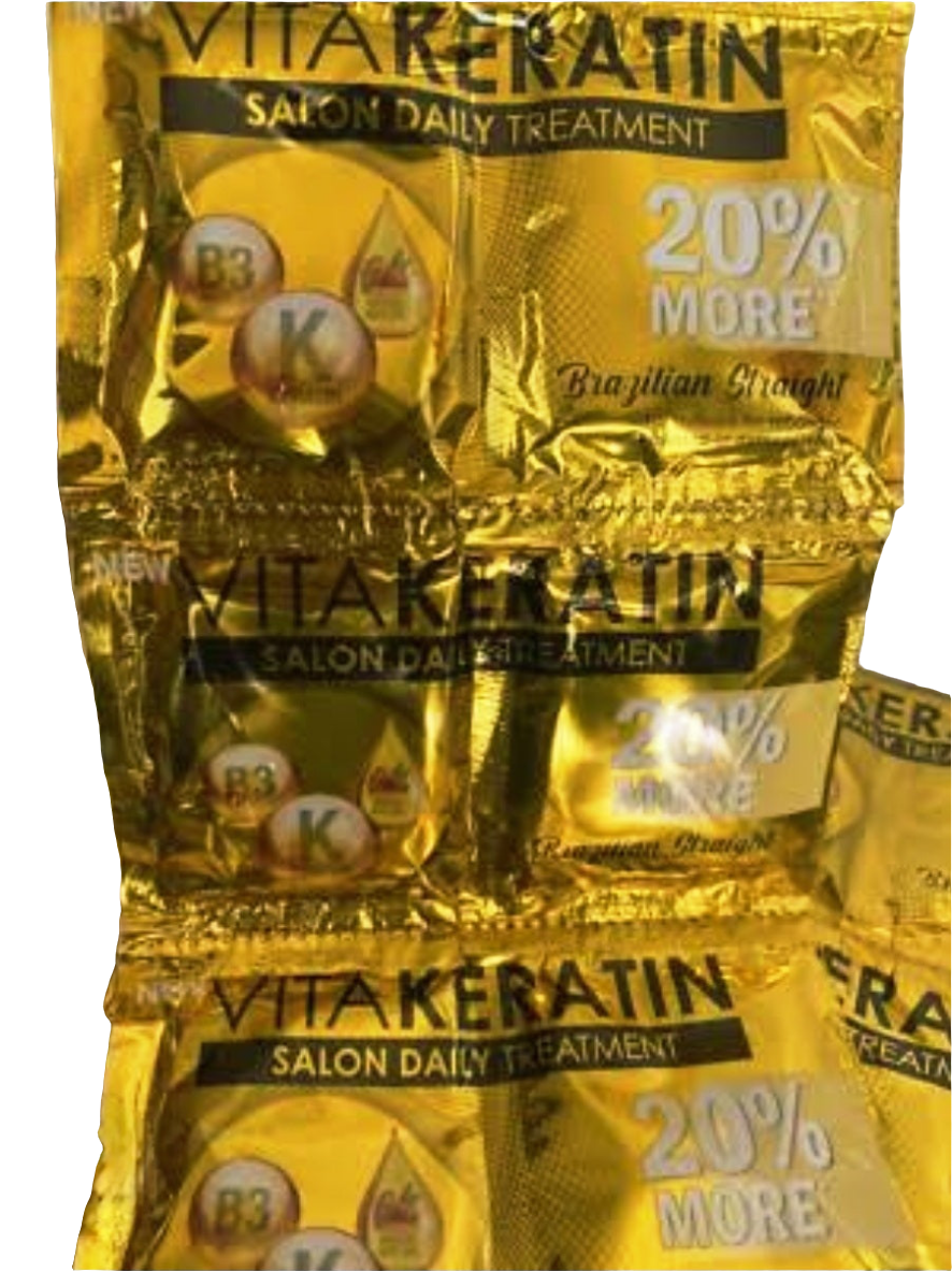 VitaKeratin BRAZILIAN STRAIGHT Salon Daily Treatment 24ml×12 sachets (1-dozen)