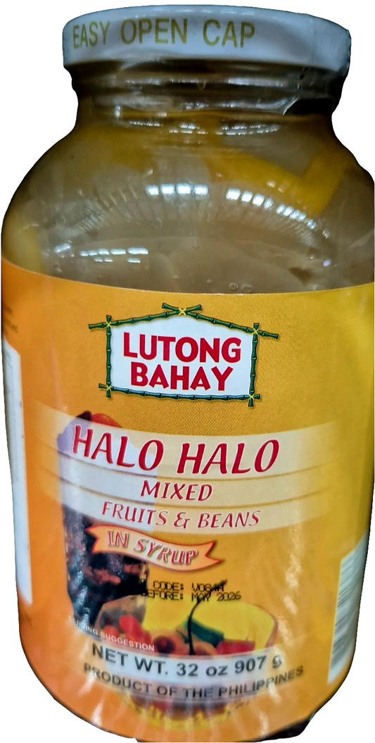 Lutong Bahay HALO HALO MIXED Fruits & Beans in Syrup 907g JUMBO JAR