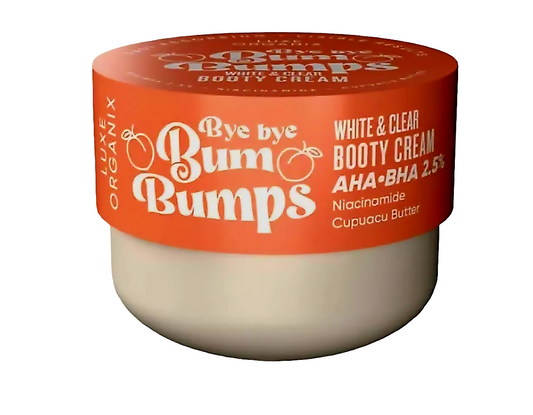 Luxe Organix BYE BYE BUM BUMPS White & Clear BOOTY CREAM 285g (ORANGE)