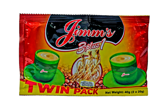 JIMM'S TWINPACK 3in1 KOREAN GINSENG Coffee Mix 40g×2 (10×TwinPack)