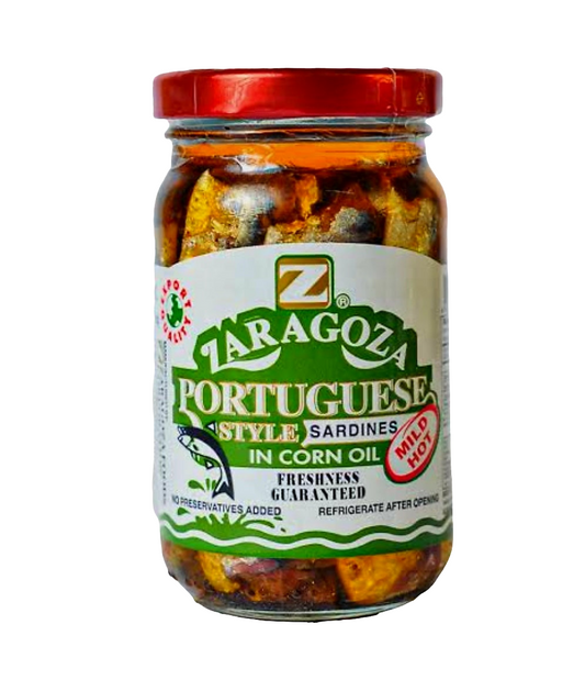 ZARAGOZA Portuguese Style Sardines in Corn Oil 220g (MILD HOT)