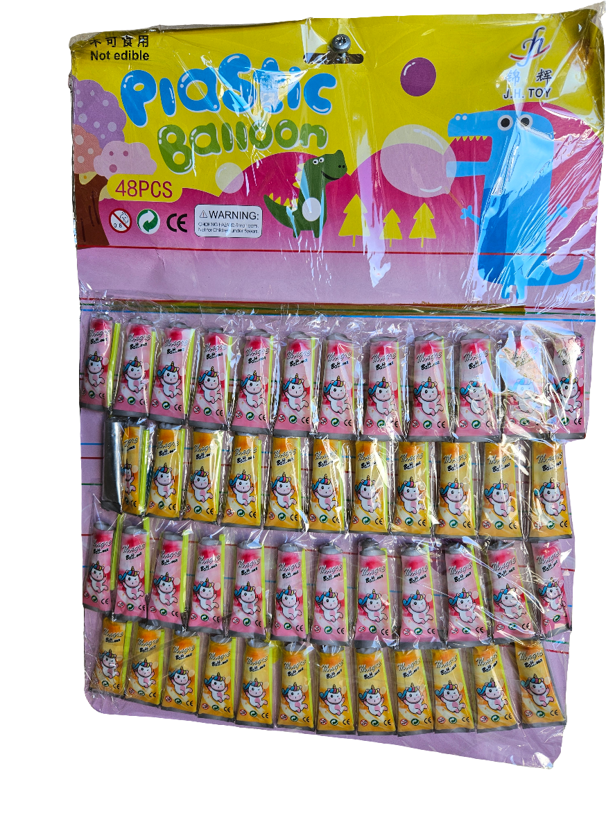 Plastic Balloons 48pcs per Hanger