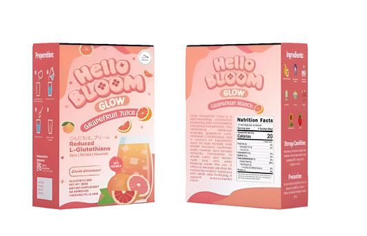 Hello Bloom Glow GRAPEFRUIT JUICE 18g×10's
