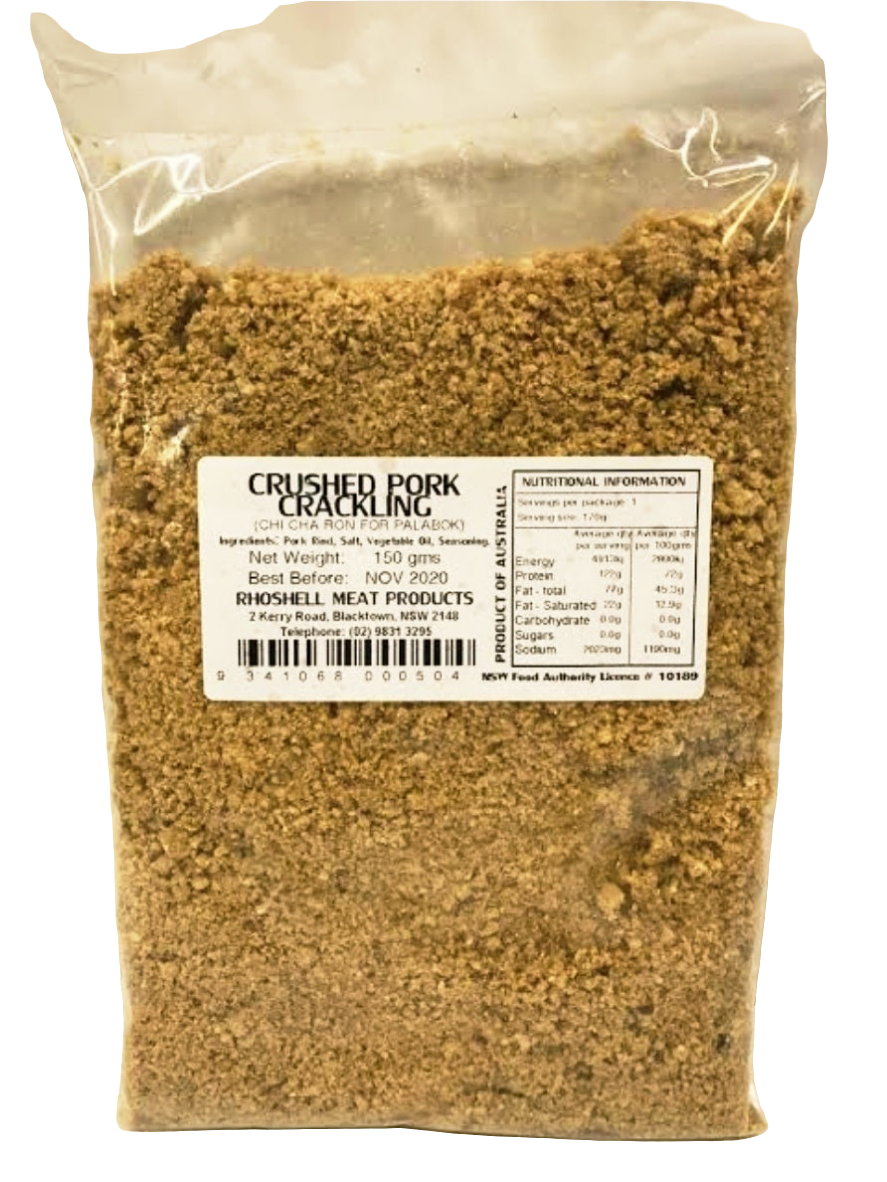 Rhoshelle CRUSHED CHICHARON (Crushed Pork Crackling) 100g (PALABOK TOPPINGS)