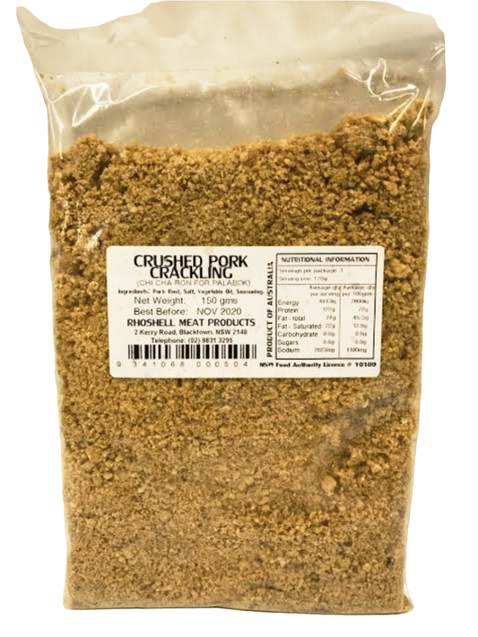 Rhoshelle CRUSHED CHICHARON (Crushed Pork Crackling) 100g (PALABOK TOPPINGS)