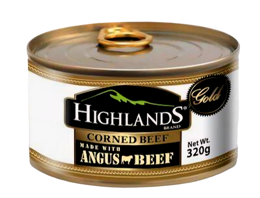 Highlands ANGUS BEEF Corned Beef 320g FLAT TIN