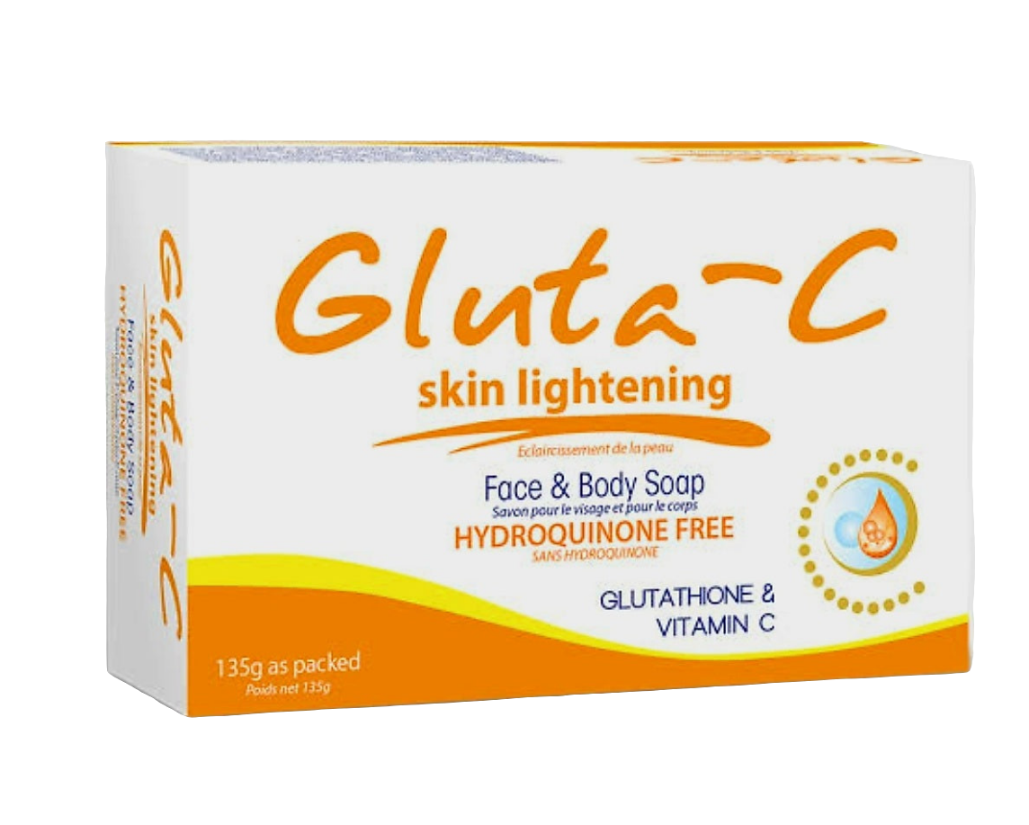 GLUTA-C HYDROQUINONE-FREE Skin Lightening FACE & BODY SOAP 135g