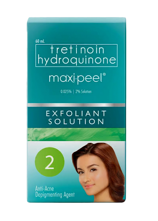 MAXIPEEL Exfoliant Solution NO.2 60ml with FREE 15g Sunscreen Protection