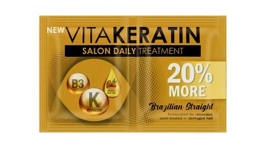 VitaKeratin BRAZILIAN STRAIGHT Salon Daily Treatment 24ml×12 sachets (1-dozen)