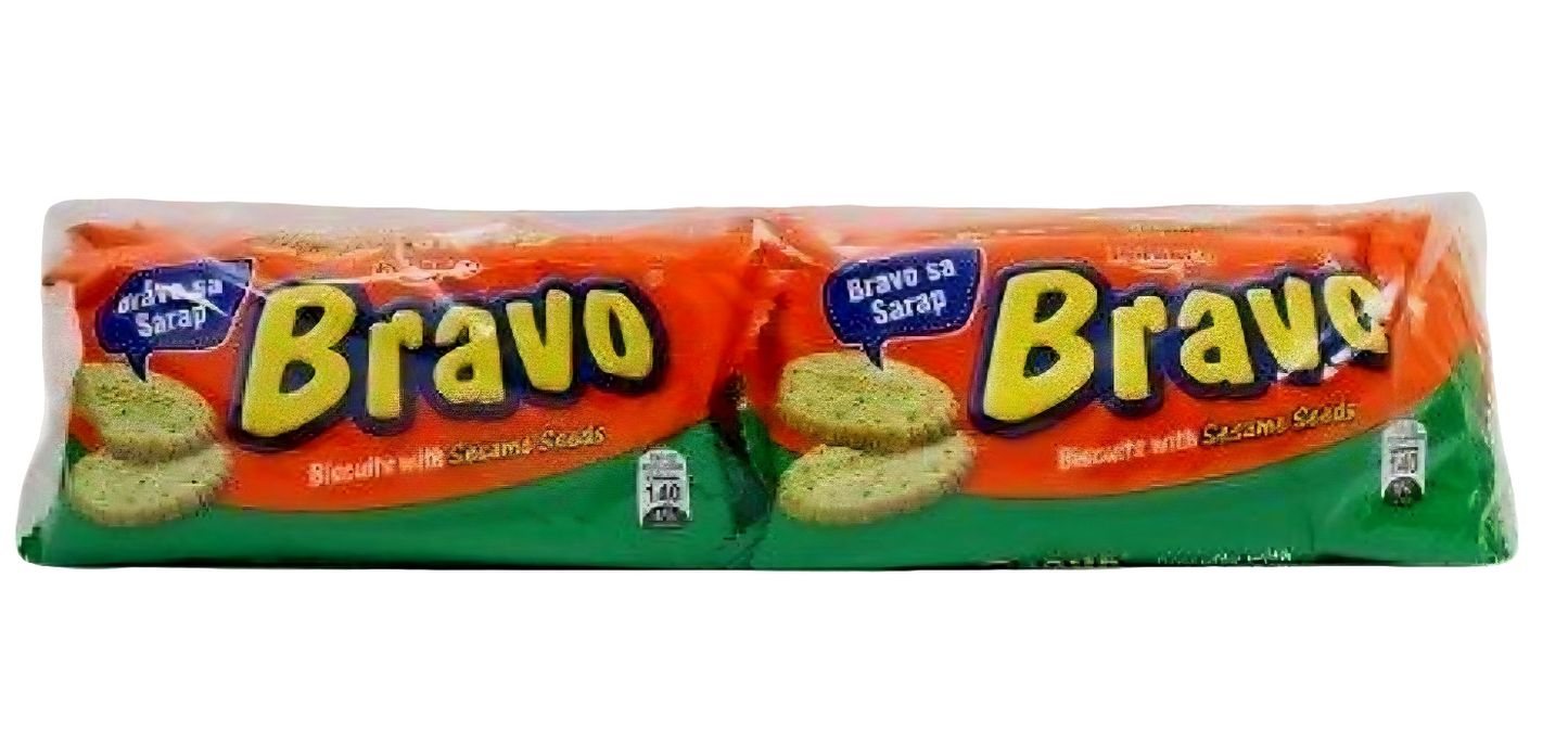 Rebisco BRAVO Sesame Biscuits 30g × 10pcs