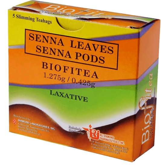 BIOFITEA Senna Leaves Senna Pods 5 Teabags TRIAL PACK