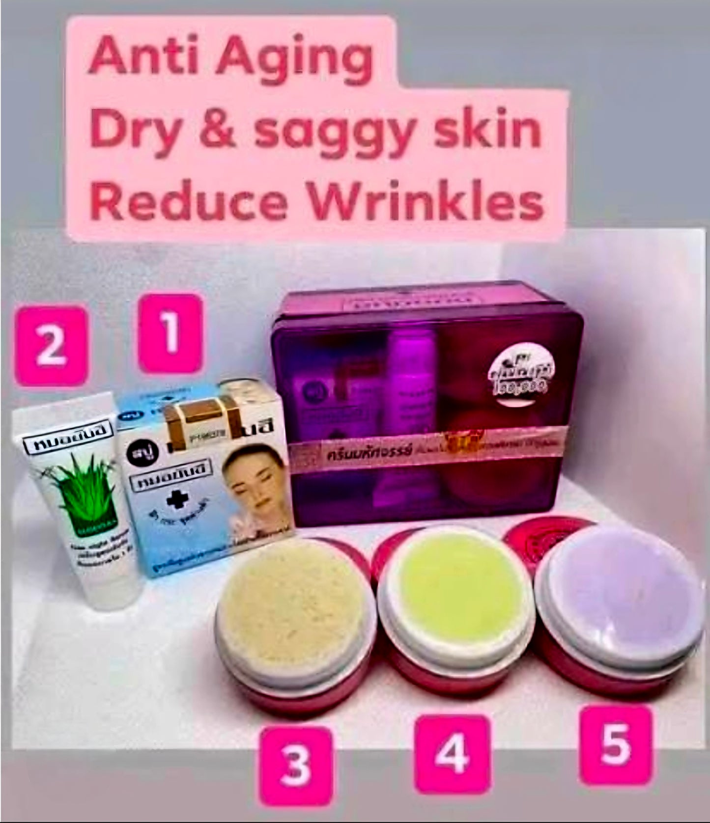 Dr.Yanhee Facial Set ANTI-AGING (PURPLE) AUTHENTIC THAILAND