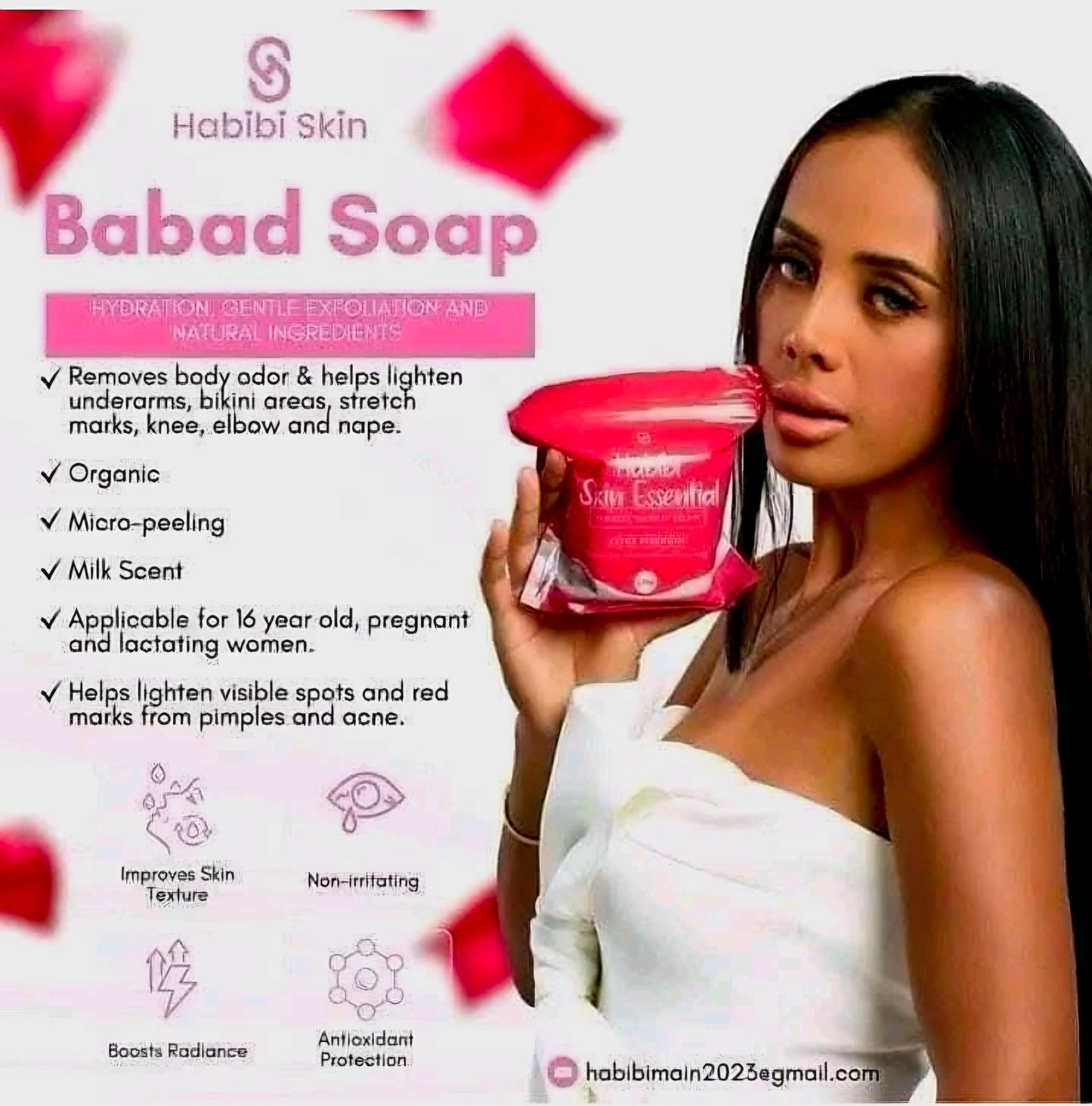 HABIBI SKIN ESSENTIALS EXTRA STRENGTH BABAD SOAP 210G (70G×3)