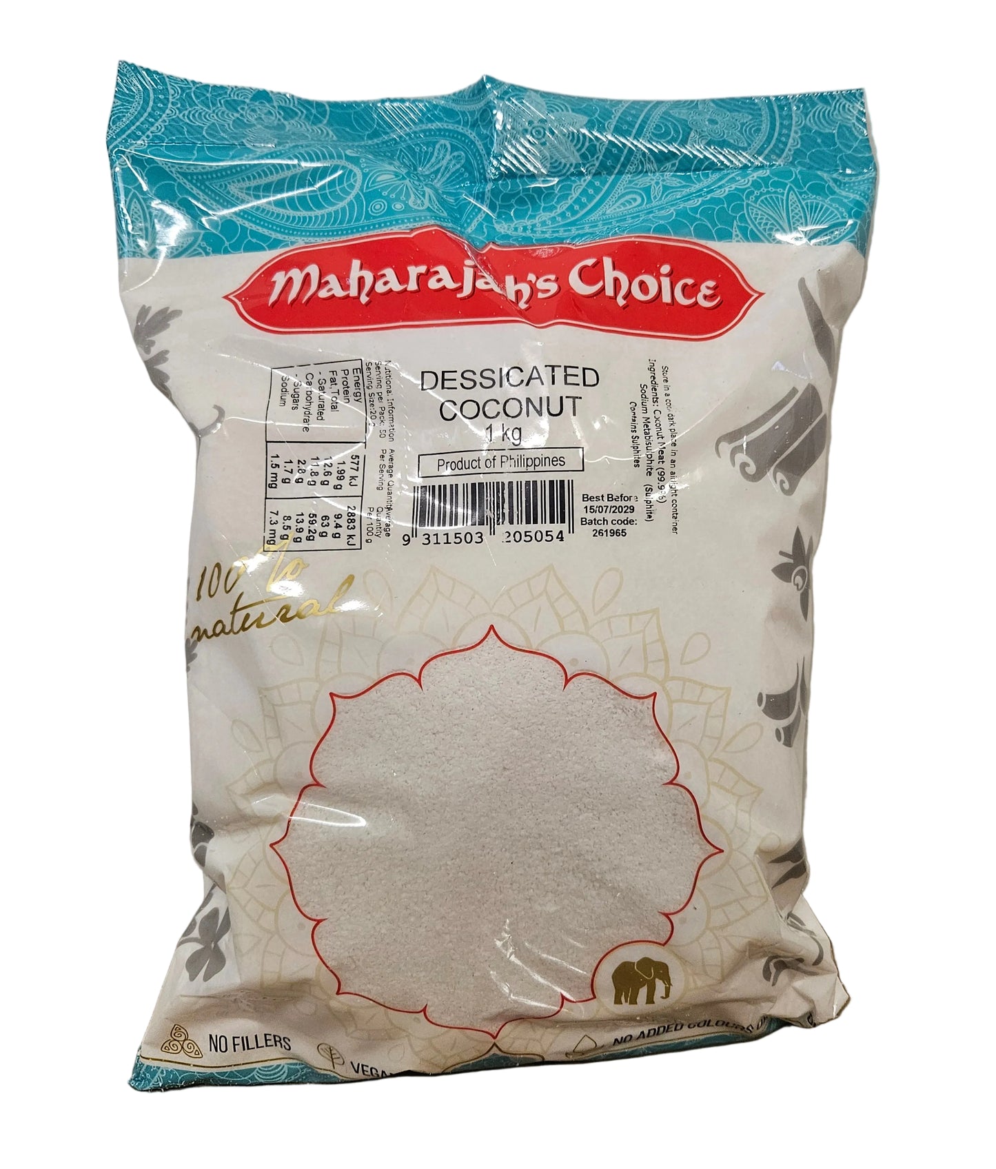 MC DESSICATED COCONUT BULK 1-KILO BAG (15/07/29)