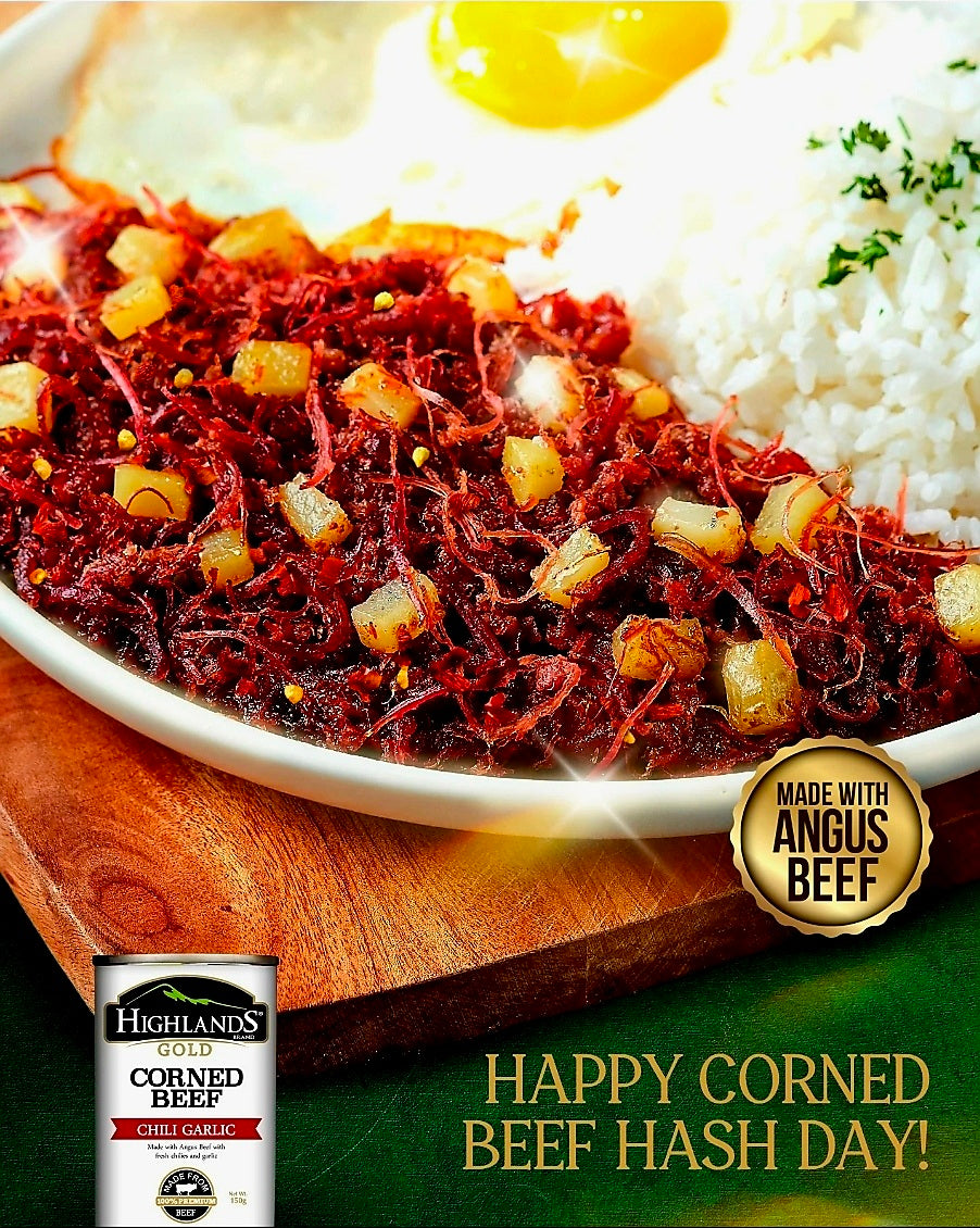Highlands Gold CHILI GARLIC Corned Beef 150g