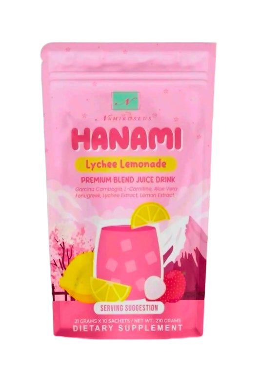 Namiroseus HANAMI Lychee Lemonade Premium Blend Juice Drink 21g x 10-sachets