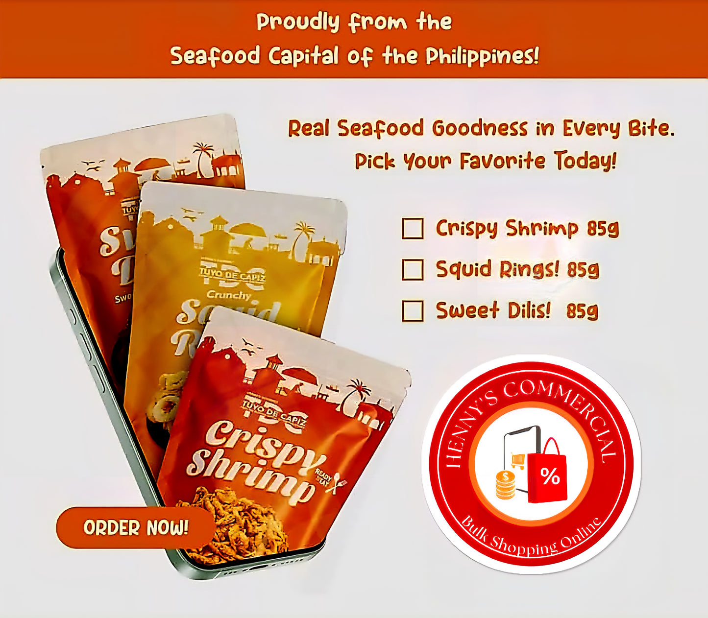 Tuyo De Capiz CRISPY SHRIMP 85g