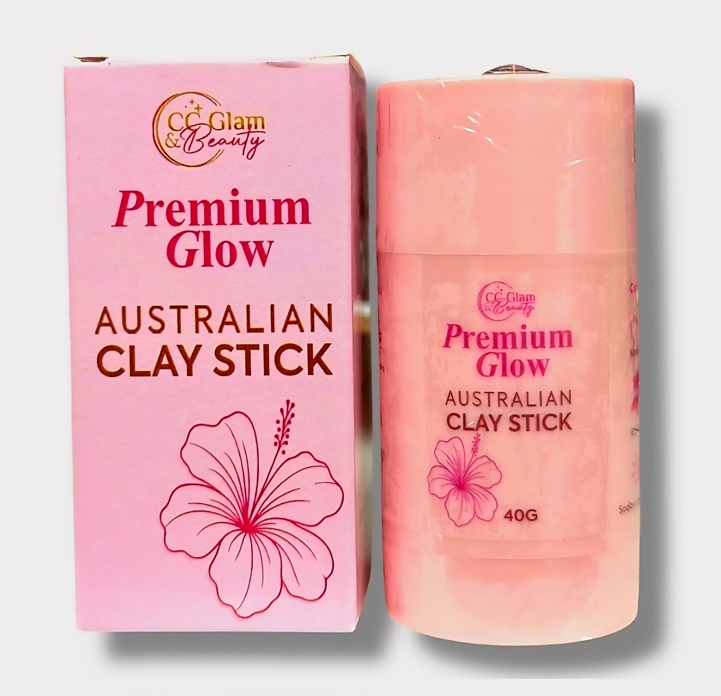 Premium Glow AUSTRALIAN CLAY STICK by CC Glam & Beauty 40g