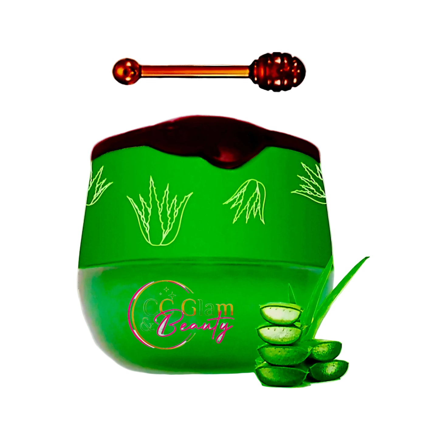 CC Glam & Beauty Propolis LIP MASK in HONEYPOT with Hygienic Lip Applicator 7g (ALOE VERA)