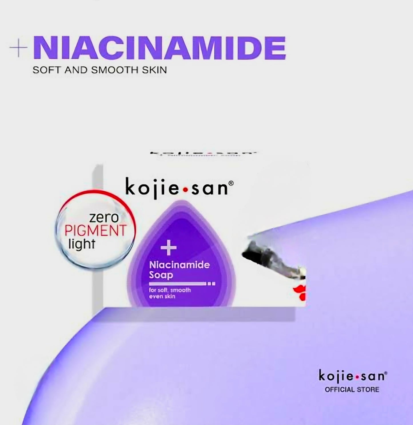 Kojie San NIACINAMIDE SOAP Zero Pigment Light 100g (PURPLE)